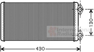 VAN WEZEL 64006030 -  Теплообменник, отопление салона